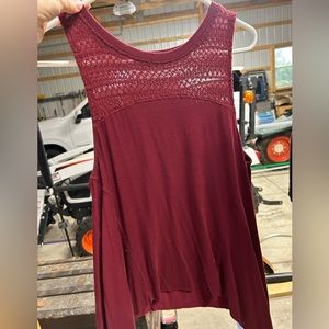 Red Soft & Sexy Flowy Tank